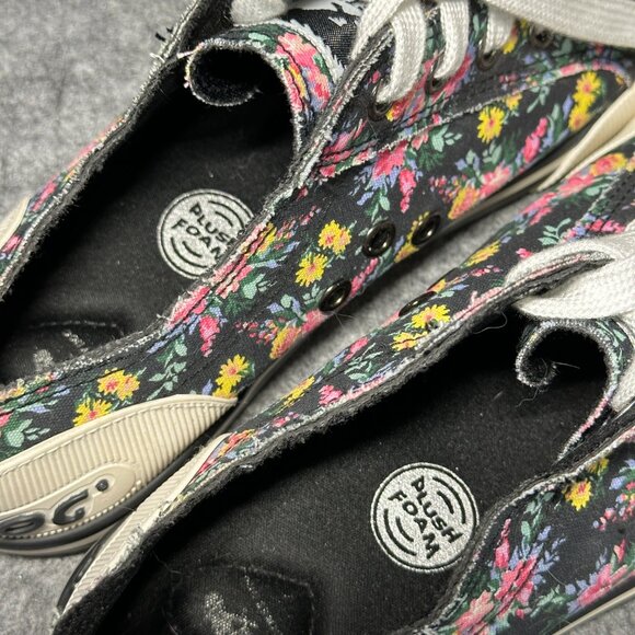 ROCKET DOG Jazzin Sneakers - Size 8 - Flower Pattern Shoes - Picture 8 of 10